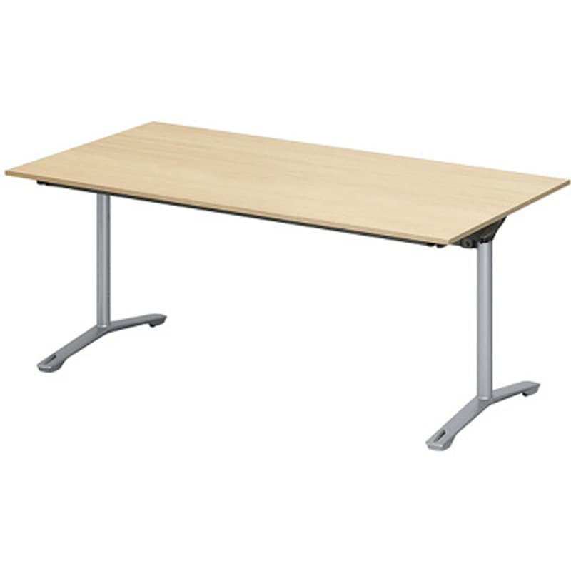 DDJF-159HNTC-ZX ホバーテーブル 折りたたみタイプ T字脚 角型 塗装脚 キャスター付 1500×900<配送時組立サービス付> 1台 イトーキ 【通販モノタロウ】