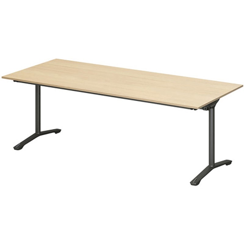 DDJF-189HNTC-TX ホバーテーブル 折りたたみタイプ T字脚 角型 塗装脚 キャスター付 1800×900<配送時組立サービス付> 1台 イトーキ 【通販モノタロウ】