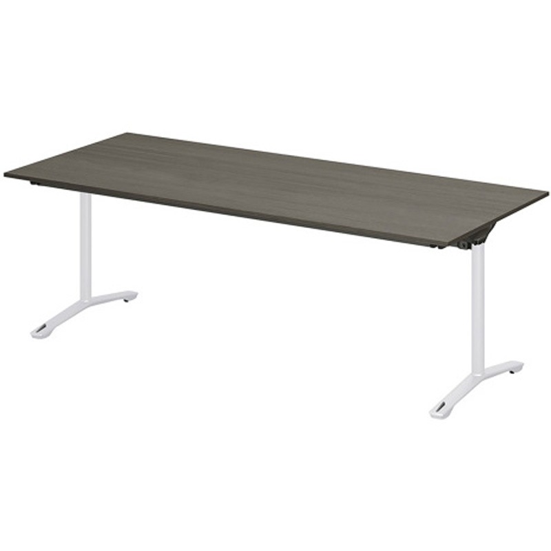 DDJF-189HNTC-WR ホバーテーブル 折りたたみタイプ T字脚 角型 塗装脚 キャスター付 1800×900<配送時組立サービス付> 1台 イトーキ 【通販モノタロウ】