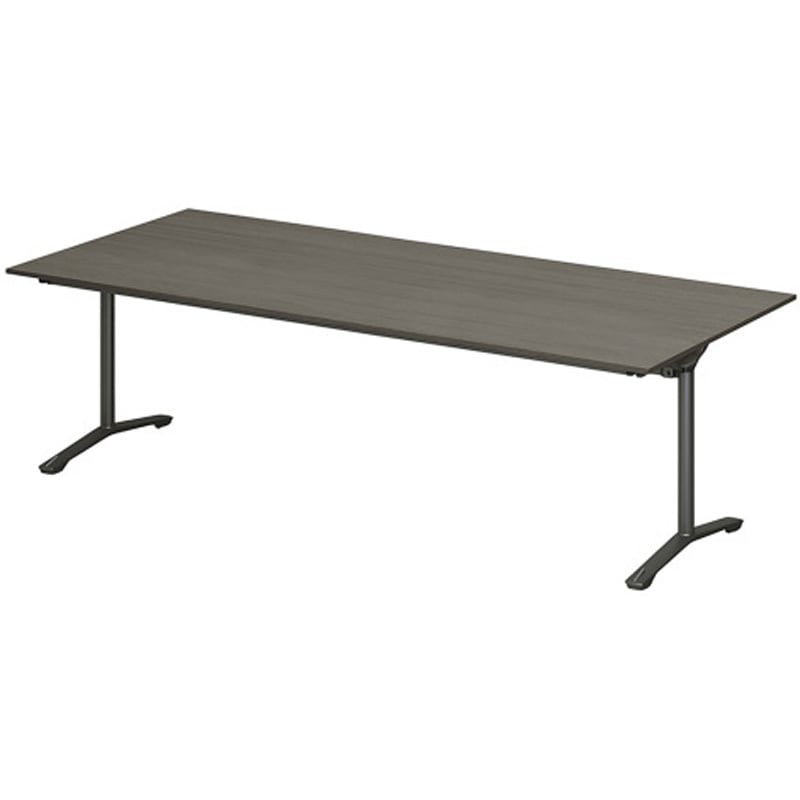 DDJF-210HNTC-TR ホバーテーブル 折りたたみタイプ T字脚 角型 塗装脚 キャスター付 2100×1050<配送時組立サービス付> 1台 イトーキ 【通販モノタロウ】