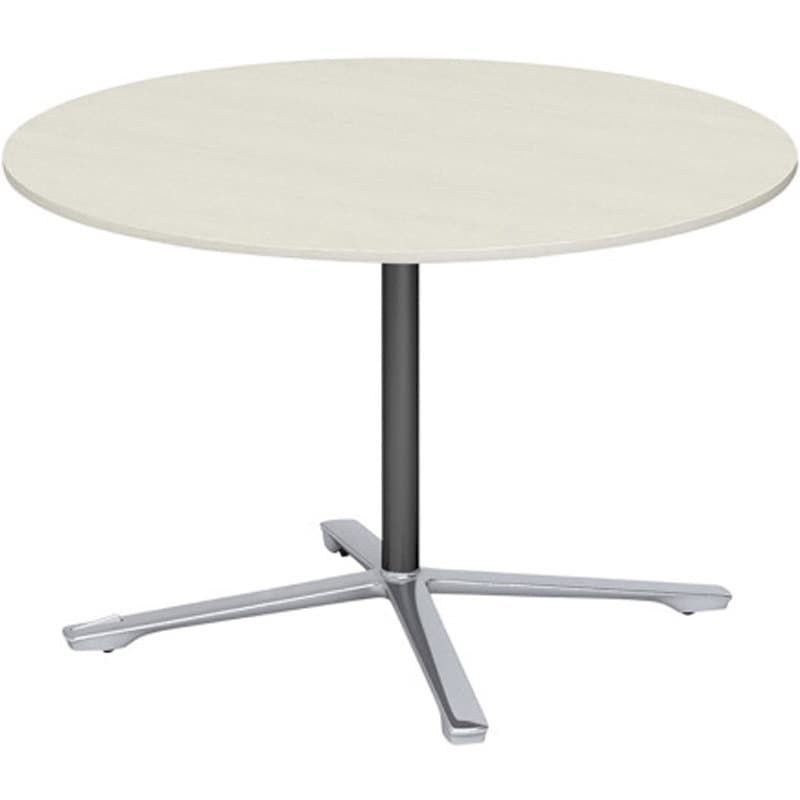 DDJF-100CNPC-PH ホバーテーブル 折りたたみタイプ 十字脚 円形 アルミミラー脚 キャスター付 Φ750<配送時組立サービス付> 1台 イトーキ 【通販モノタロウ】