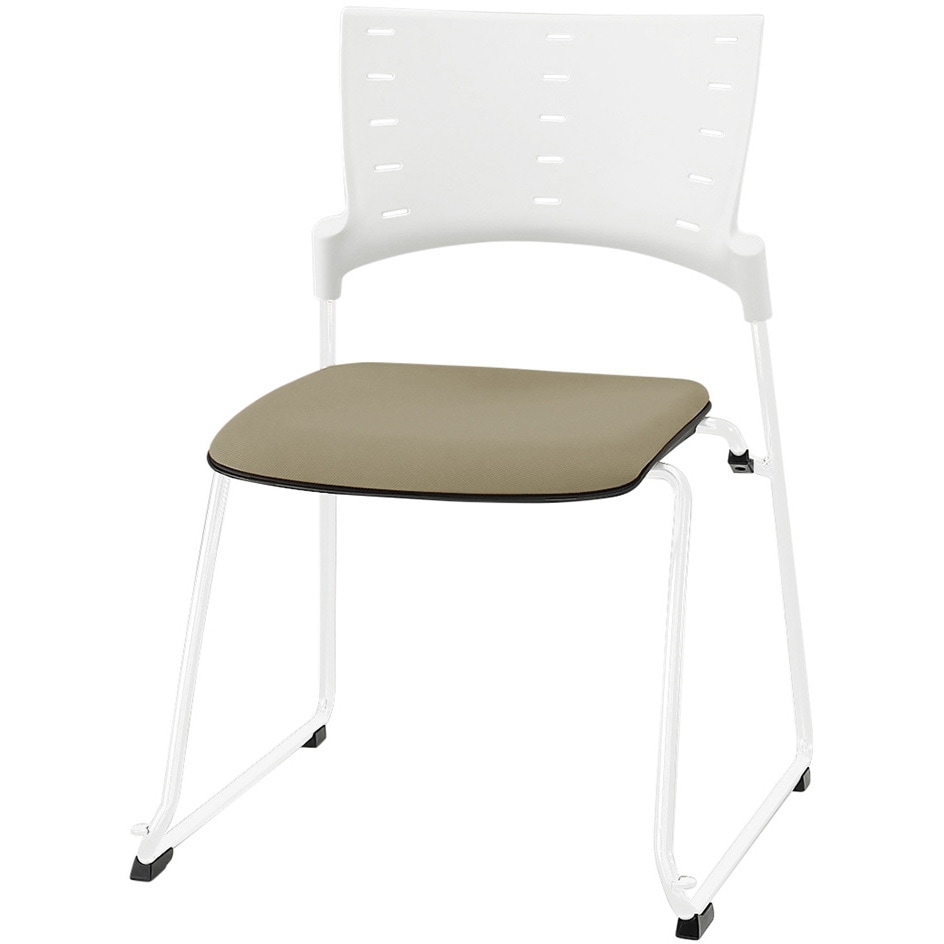 KLD-330PV-WWY3 マノスチェア スタッキングタイプ 張地PV<配送時組立サービス付> 1台 イトーキ 【通販モノタロウ】