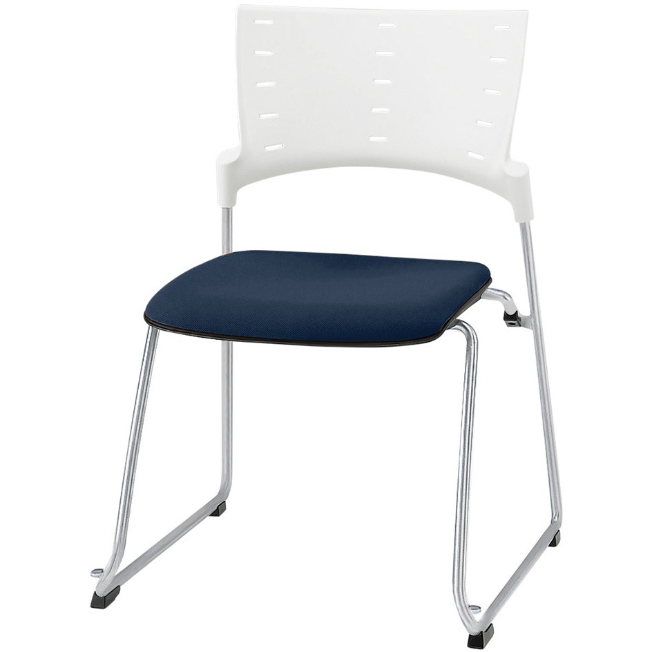 KLD-330PV-ZWB2 マノスチェア スタッキングタイプ 張地PV<配送時組立サービス付> イトーキ メラミン化粧板 質量4.8kg 高さ780mm幅550mm奥行534mm  KLD-330PV-ZWB2 22,485円