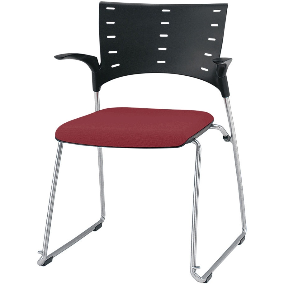 KLD-335PV-ZTM4 マノスチェア スタッキングタイプ 肘付 張地PV<配送時組立サービス付> 1台 イトーキ 【通販モノタロウ】