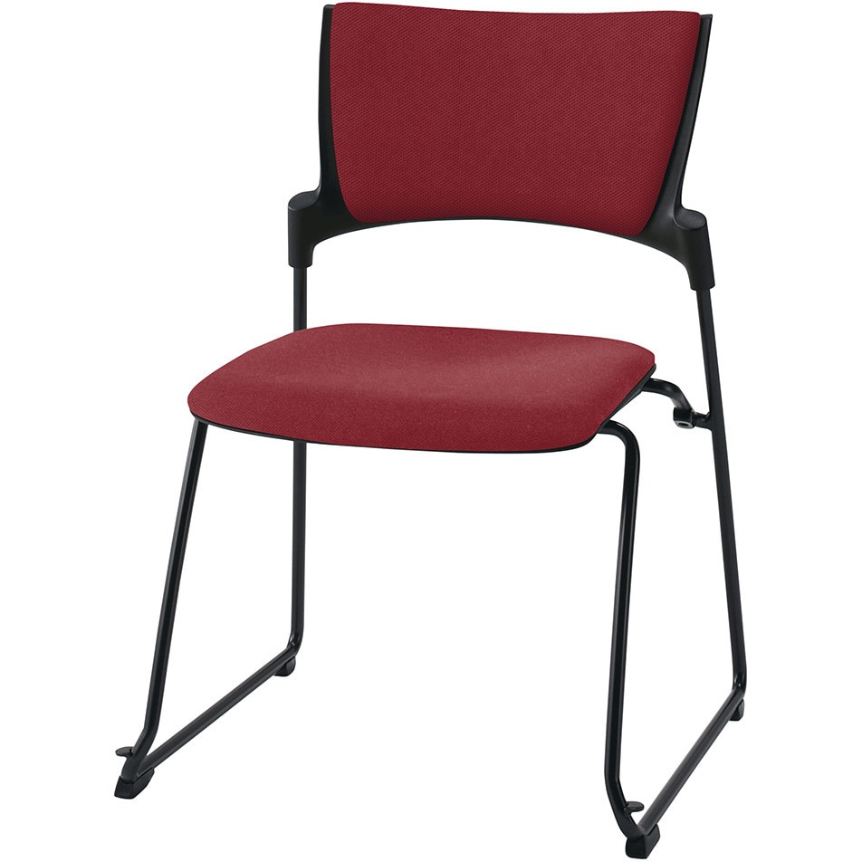 KLD-340PV-TTM4 マノスチェア スタッキングタイプ背パッド付 肘なし  張地PV<配送時組立サービス付> 1台 イトーキ 【通販モノタロウ】