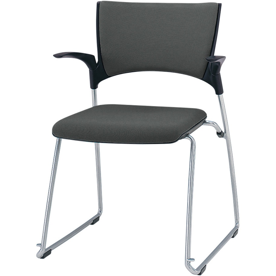 KLD-345PV-ZTW2 マノスチェア スタッキングタイプ背パッド付 肘付  張地PV<配送時組立サービス付> 1台 イトーキ 【通販モノタロウ】