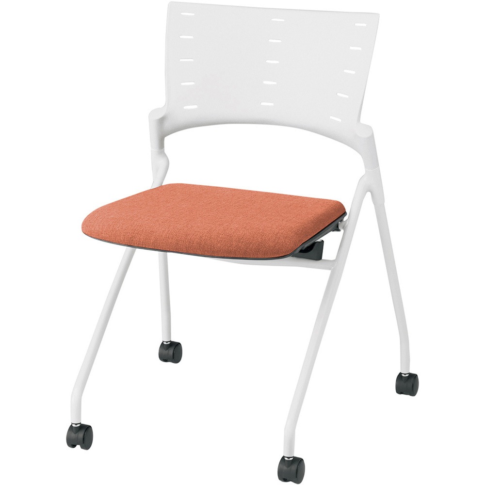 KLD-310SA-WWD4 マノスチェア ネスティングタイプ 肘なし 張地SA<配送時組立サービス付> イトーキ メラミン化粧板 高さ782mm幅569mm奥行539mm  KLD-310SA-WWD4