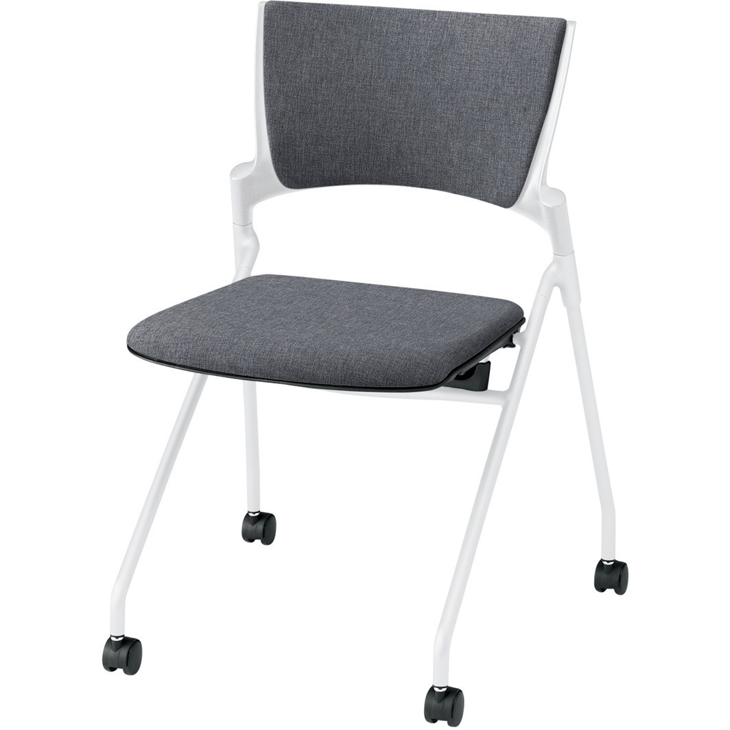 KLD-320SA-WWT3 マノスチェア ネスティングタイプ 背パッド付 肘なし 張地SA<配送時組立サービス付> イトーキ メラミン化粧板 高さ782mm幅569mm奥行539mm  KLD-320SA-WWT3