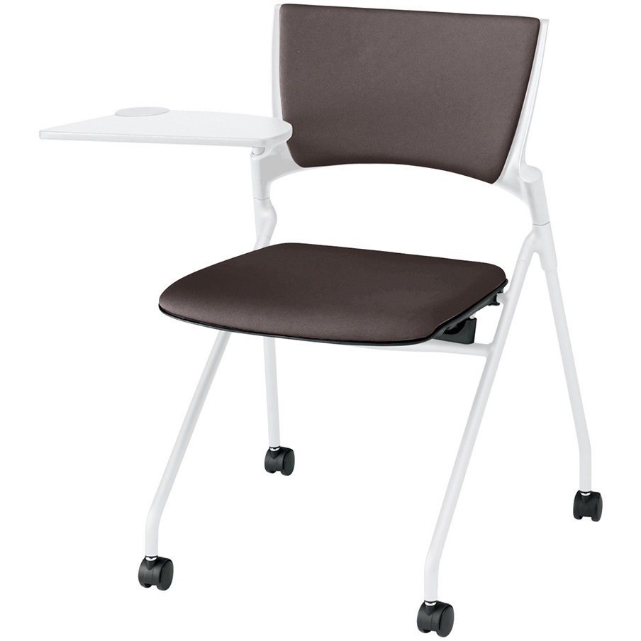 KLD-322PV-WWH2 マノスチェア ネスティングタイプ 背パッド付 メモ台付 張地PV<配送時組立サービス付> 1台 イトーキ 【通販モノタロウ】