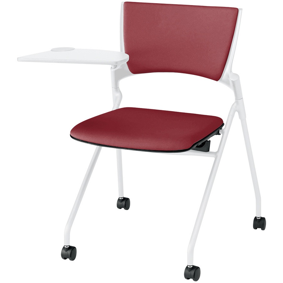 KLD-322PV-WWM4 マノスチェア ネスティングタイプ 背パッド付 メモ台付 張地PV<配送時組立サービス付> 1台 イトーキ 【通販モノタロウ】