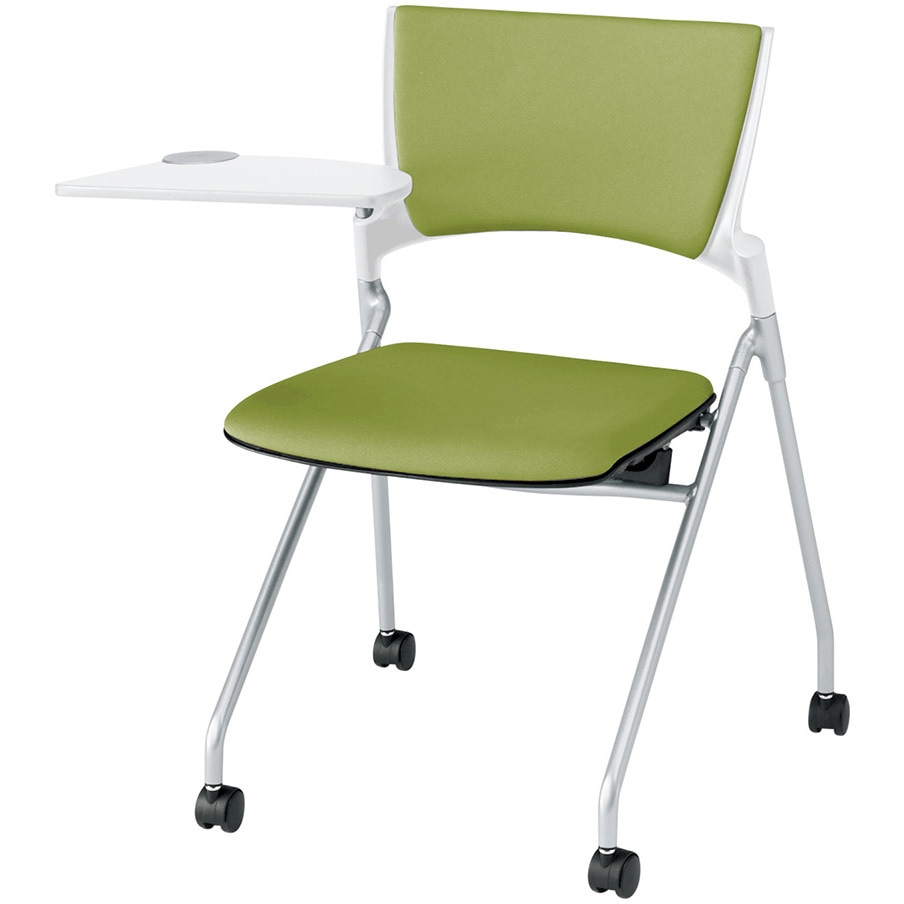 KLD-322PV-ZWQ6 マノスチェア ネスティングタイプ 背パッド付 メモ台付 張地PV<配送時組立サービス付> 1台 イトーキ 【通販モノタロウ】