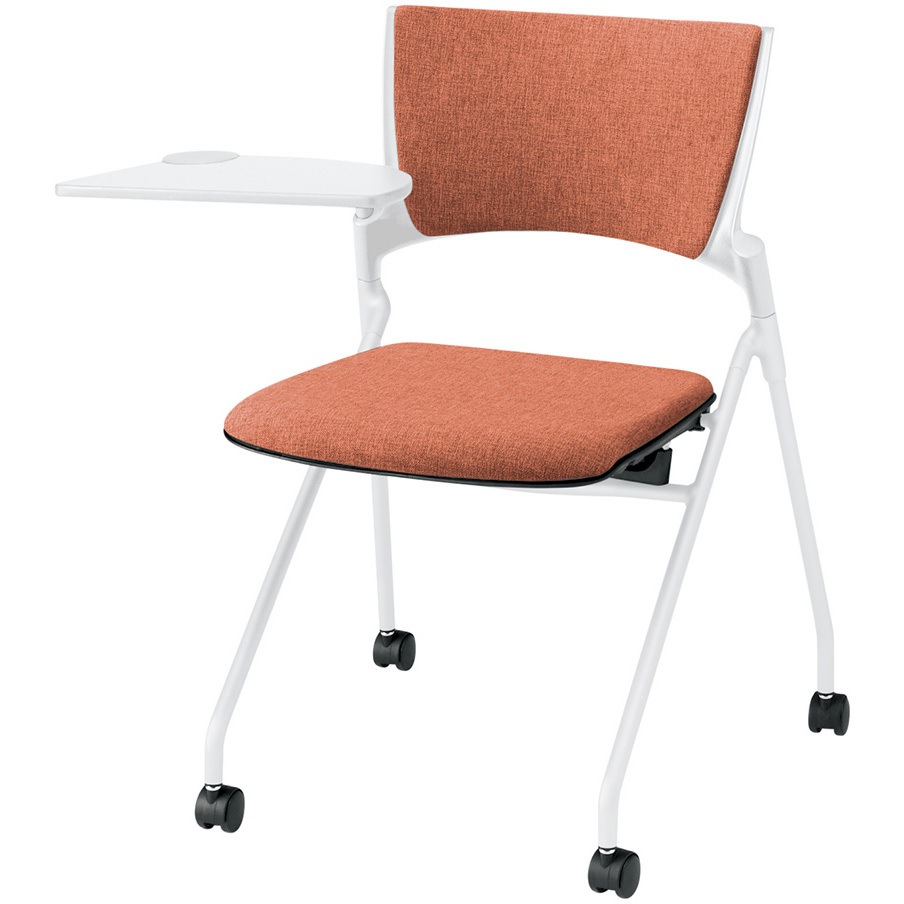 KLD-322SA-WWD4 マノスチェア ネスティングタイプ 背パッド付 メモ台付 張地SA<配送時組立サービス付> イトーキ 高さ782mm幅620mm奥行625mm  KLD-322SA-WWD4