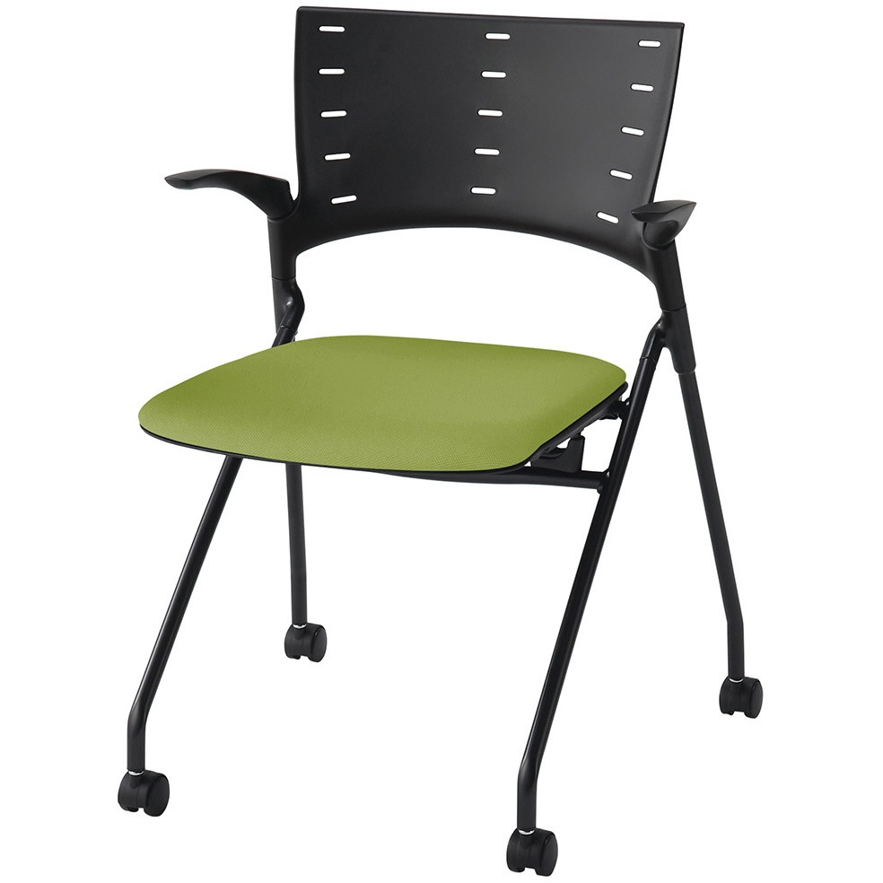 KLD-315PV-TTQ6 マノスチェア ネスティングタイプ 肘付 張地PV<配送時組立サービス付> 1台 イトーキ 【通販モノタロウ】