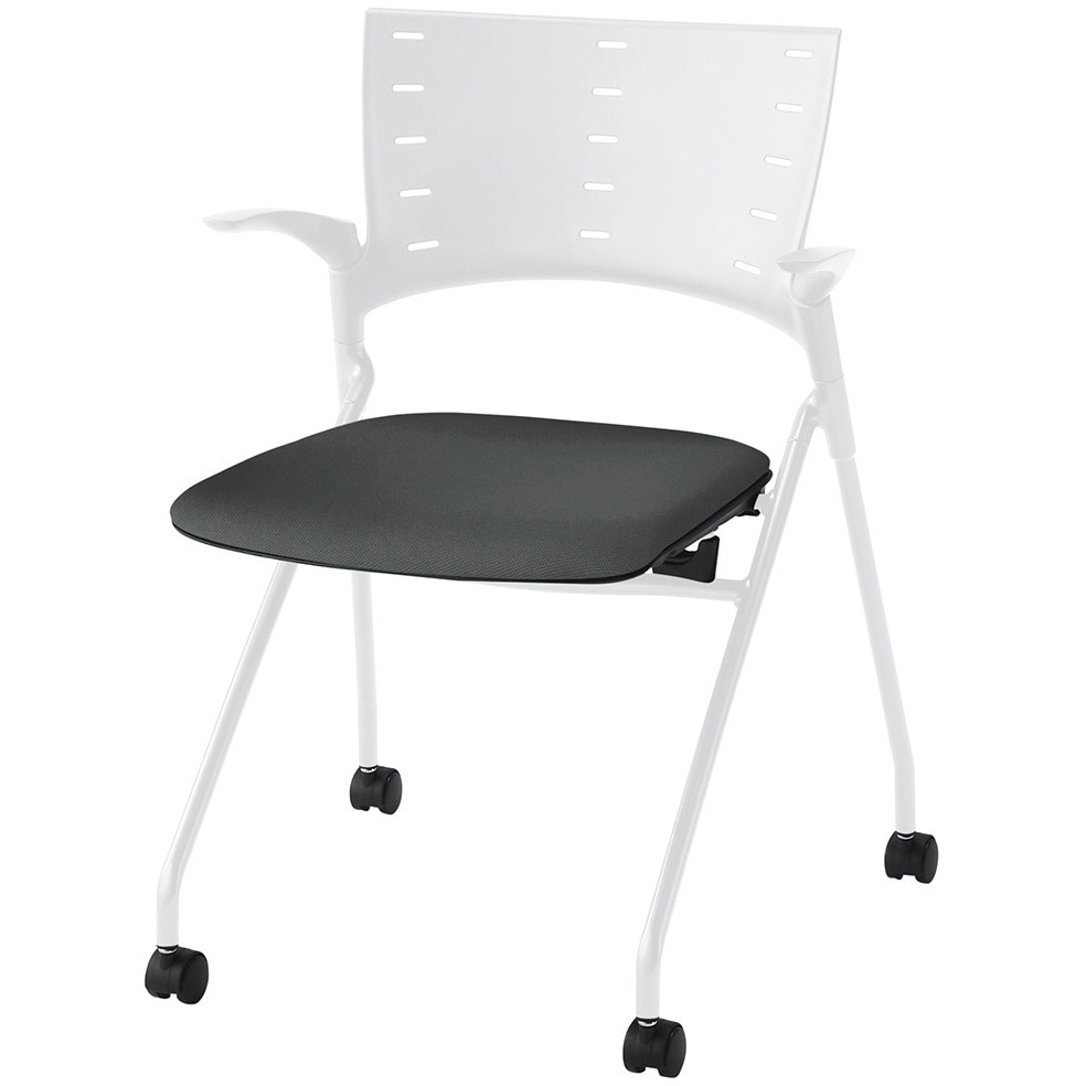 KLD-315PV-WWW2 マノスチェア ネスティングタイプ 肘付 張地PV<配送時組立サービス付> 1台 イトーキ 【通販モノタロウ】