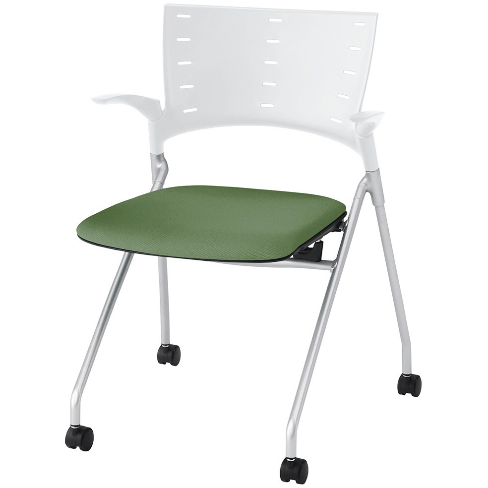 KLD-315PV-ZWQ2 マノスチェア ネスティングタイプ 肘付 張地PV<配送時組立サービス付> 1台 イトーキ 【通販モノタロウ】