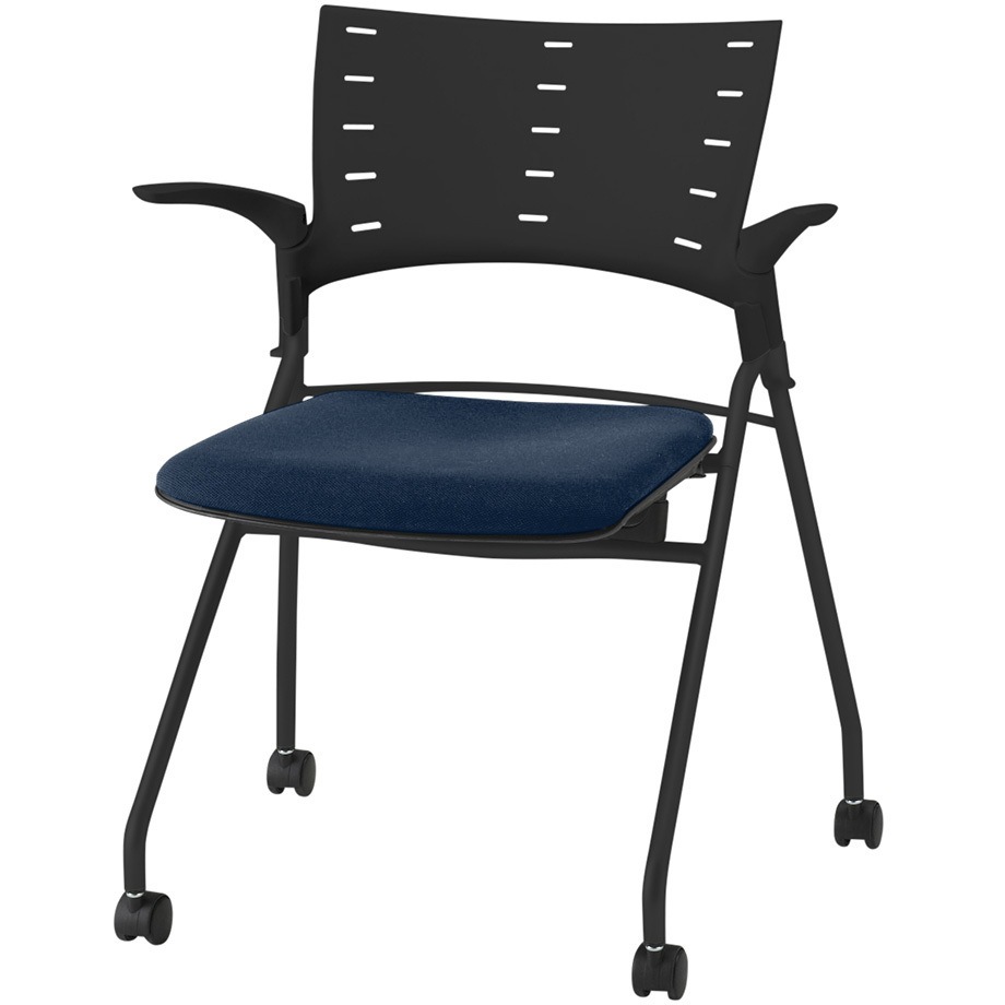 KLD-315PVS-TTB2 マノスチェア マルチスタッキングタイプ 肘付 張地PV<配送時組立サービス付> イトーキ メラミン化粧板 質量7kg 高さ780mm幅645mm奥行575mm  KLD-315PVS-TTB2