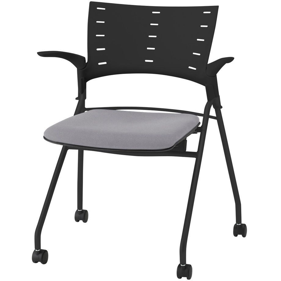 KLD-315PVS-TTW6 マノスチェア マルチスタッキングタイプ 肘付 張地PV<配送時組立サービス付> 1台 イトーキ 【通販モノタロウ】