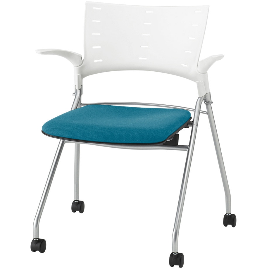 KLD-315PVS-ZWA3 マノスチェア マルチスタッキングタイプ 肘付 張地PV<配送時組立サービス付> 1台 イトーキ 【通販モノタロウ】