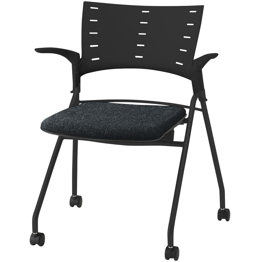 KLD-315SAS-TTT1 マノスチェア マルチスタッキングタイプ 肘付 張地SA<配送時組立サービス付> イトーキ メラミン化粧板 高さ780mm幅645mm奥行575mm  KLD-315SAS-TTT1