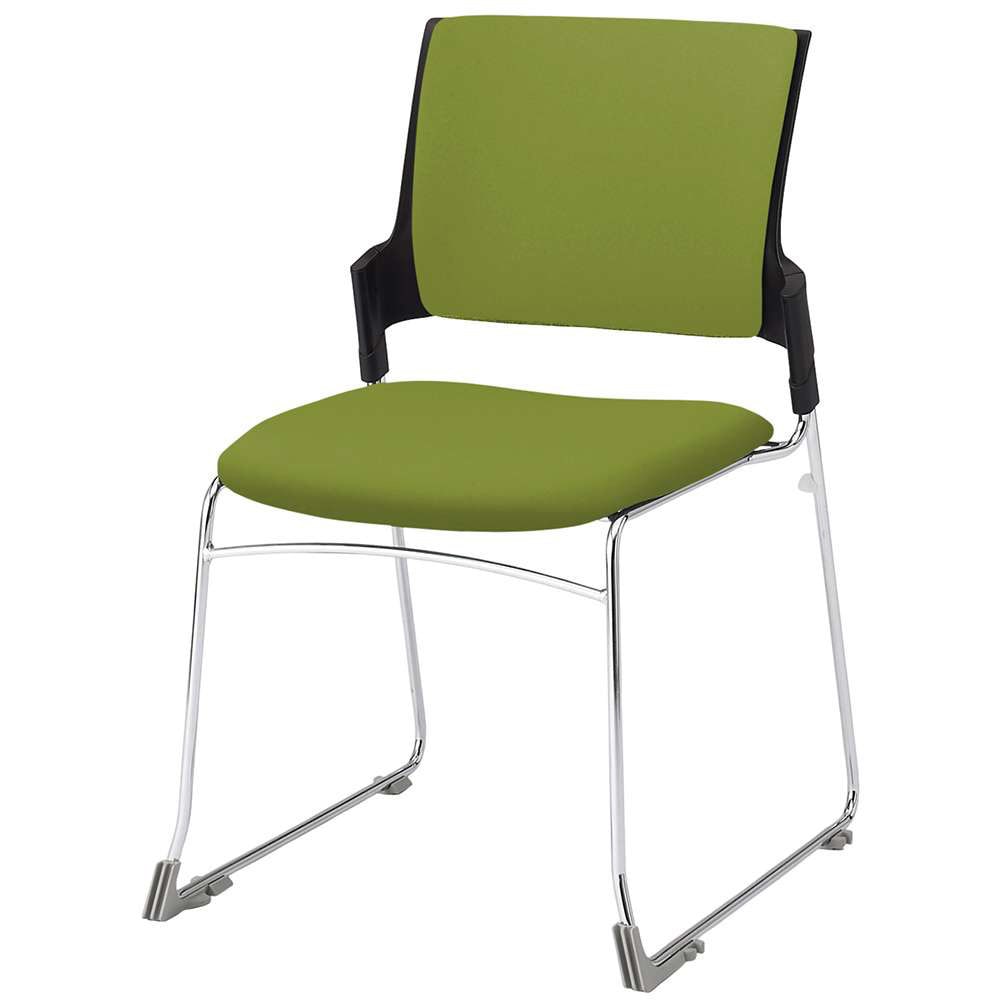 KLD420PV-Z9T1Q6 モノンチェア スタッキングタイプ クロスバック 肘なし クロームメッキ脚 張地PV<配送時組立サービス付> 1台 イトーキ 【通販モノタロウ】