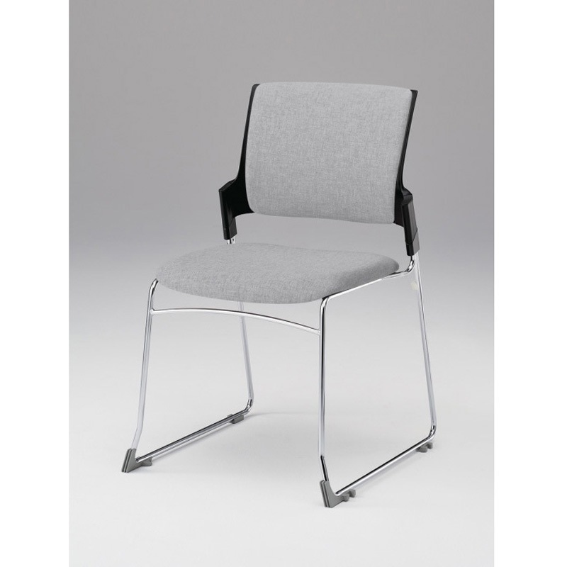 KLD420SA-Z9T1T7 モノンチェア スタッキングタイプ クロスバック 肘なし クロームメッキ脚 張地SA<配送時組立サービス付> 1台 イトーキ 【通販モノタロウ】