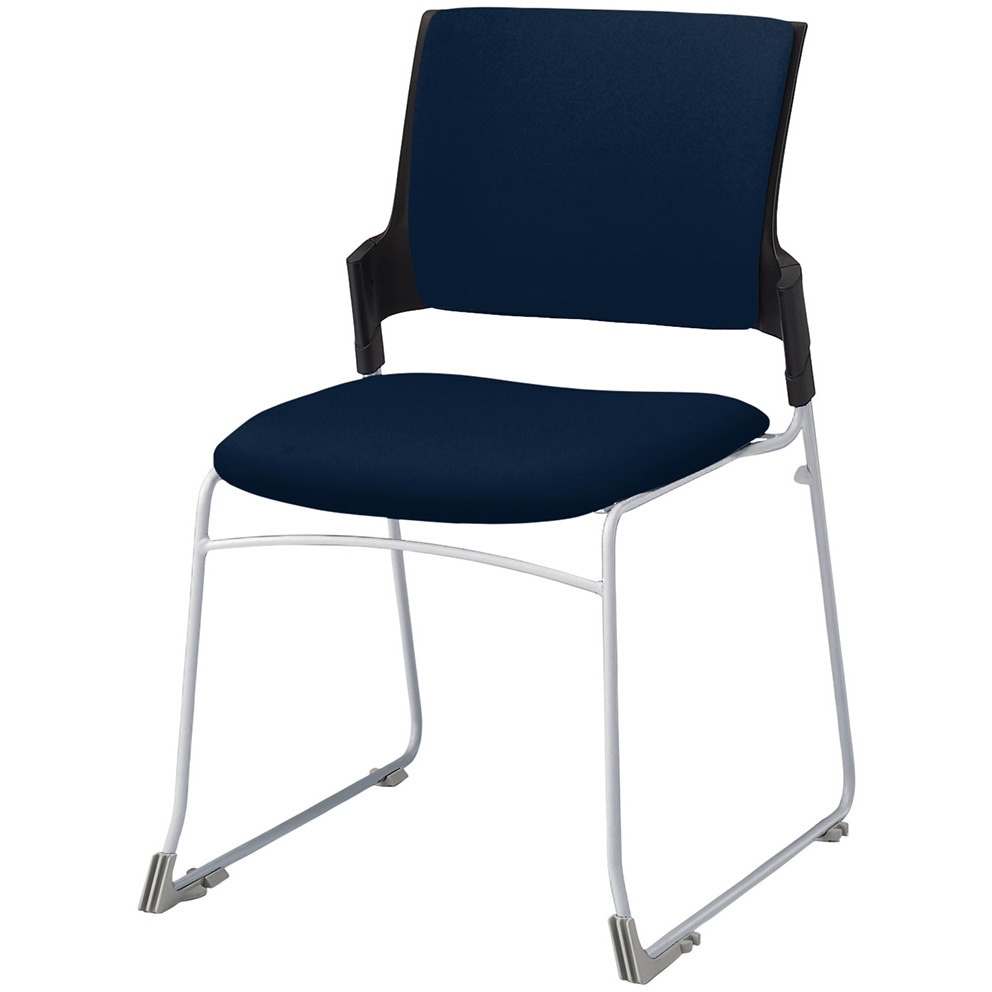 KLD420PV-Z5T1B2 モノンチェア スタッキングタイプ クロスバック 肘なし 張地PV<配送時組立サービス付> イトーキ メモ台PEブロー成型(W9色のみ) 質量4.6kg 高さ820mm幅535mm奥行555mm  KLD420PV-Z5T1B2