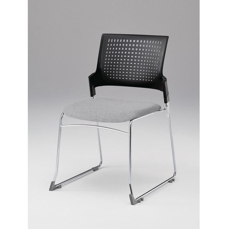 KLD410SA-Z9T1T7 モノンチェア スタッキングタイプ 樹脂メッシュバック 肘なし クロームメッキ脚 張地SA<配送時組立サービス付> 1台 イトーキ 【通販モノタロウ】 28,587円