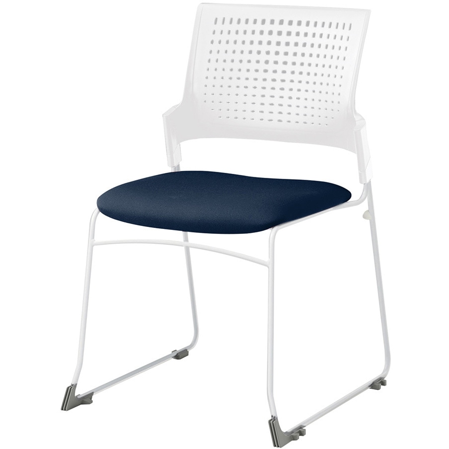 KLD410PV-W9W9B2 モノンチェア スタッキングタイプ 樹脂メッシュバック 肘なし 張地PV<配送時組立サービス付> 1台 イトーキ 【通販モノタロウ】