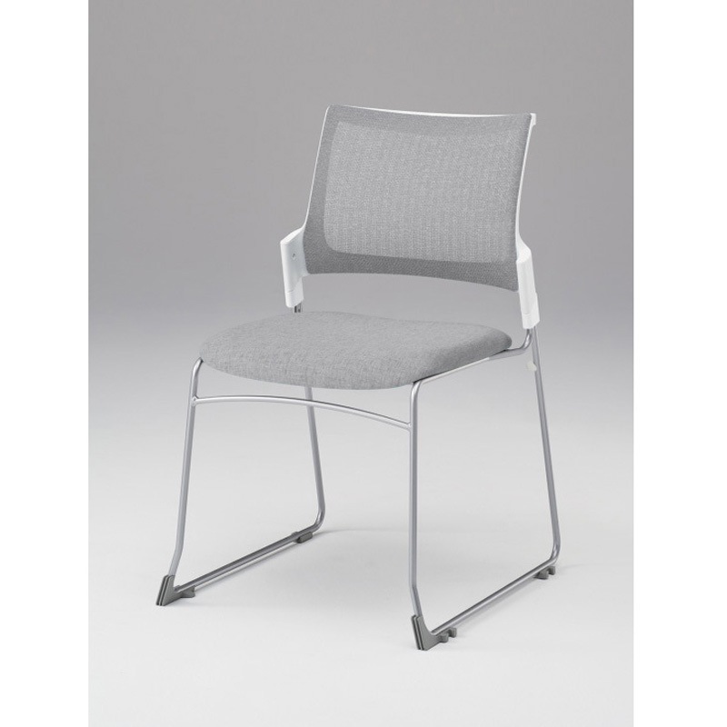 KLD430JE-Z5W9T7 モノンチェア スタッキングタイプ メッシュバック 肘なし 張地JE<配送時組立サービス付> イトーキ メモ台PEブロー成型(W9色のみ) 高さ820mm幅535mm奥行555mm  KLD430JE-Z5W9T7