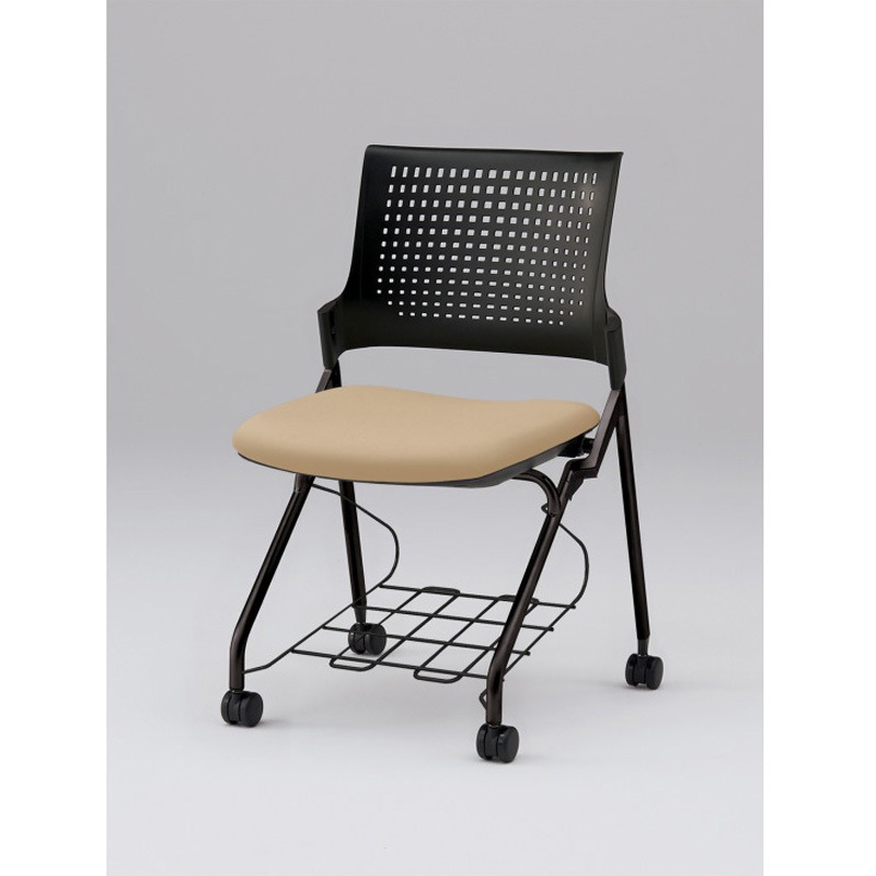 KLD227DLRT1T1K6 モノンチェア ネスティングタイプ クロスバック 肘なし 棚付 張地DL<配送時組立サービス付> 1台 イトーキ 【通販モノタロウ】