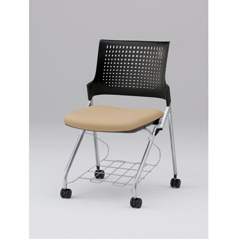 KLD227DLRZ5T1K6 モノンチェア ネスティングタイプ クロスバック 肘なし 棚付 張地DL<配送時組立サービス付> 1台 イトーキ 【通販モノタロウ】