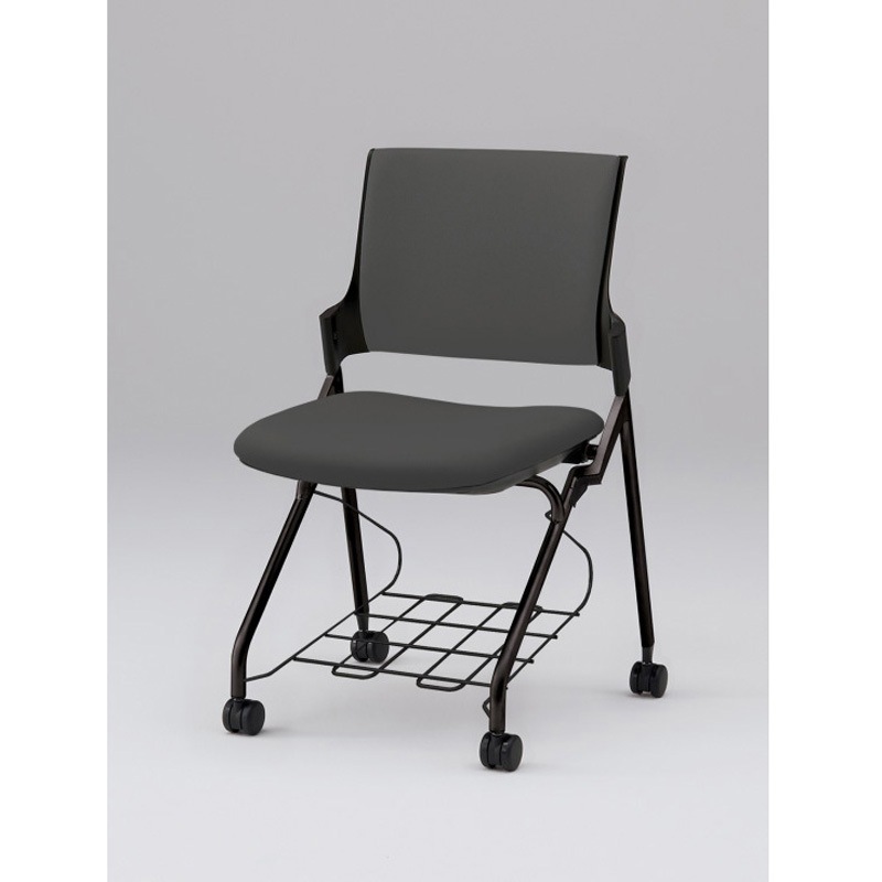 KLD227PVRT1T1T1 モノンチェア ネスティングタイプ クロスバック 肘なし 棚付 張地PV<配送時組立サービス付> 1台 イトーキ 【通販モノタロウ】