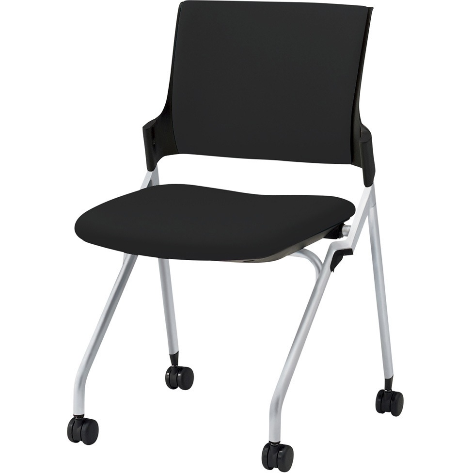 KLD227PV-Z5T1T1 モノンチェア ネスティングタイプ クロスバック 肘なし 張地PV<配送時組立サービス付> イトーキ メモ台PEブロー成型(W9色のみ) 質量7.1kg 高さ820mm幅580mm奥行555mm  KLD227PV-Z5T1T1