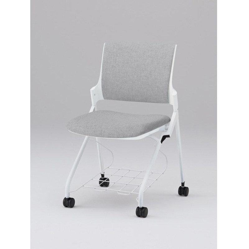 KLD227SARW9W9T7 モノンチェア ネスティングタイプ クロスバック 肘なし 張地SA<配送時組立サービス付> イトーキ メモ台PEブロー成型(W9色のみ) ホワイト 質量7.7kg 高さ820mm幅580mm奥行555mm  KLD227SARW9W9T7 38,337円