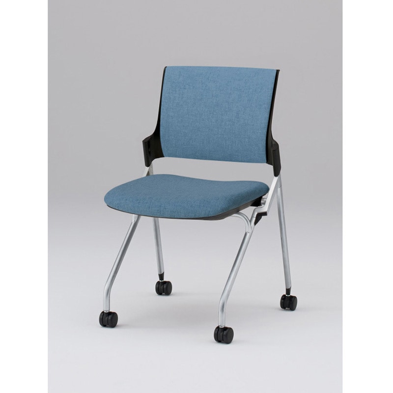 KLD227SA-Z5T1B4 モノンチェア ネスティングタイプ クロスバック 肘なし 張地SA<配送時組立サービス付> イトーキ メモ台PEブロー成型(W9色のみ) 質量7.1kg 高さ820mm幅580mm奥行555mm  KLD227SA-Z5T1B4