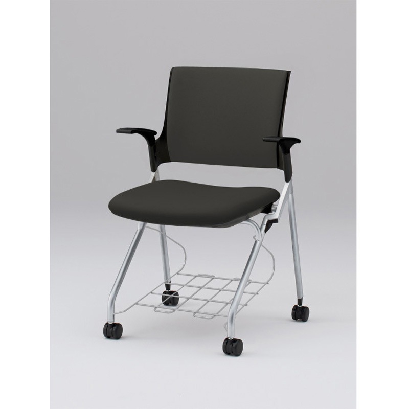 KLD229DLRZ5T1T1 モノンチェア ネスティングタイプ クロスバック 肘付 棚付 張地DL<配送時組立サービス付> 1台 イトーキ 【通販モノタロウ】