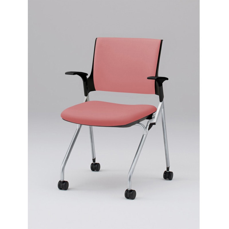 KLD229DL-Z5T1M6 モノンチェア ネスティングタイプ クロスバック 肘付 張地DL<配送時組立サービス付> イトーキ メモ台PEブロー成型(W9色のみ) 高さ820mm幅580mm奥行555mm  KLD229DL-Z5T1M6