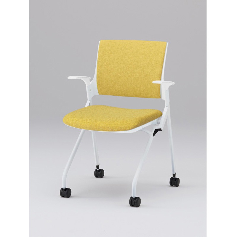 KLD229SA-W9W9U6 モノンチェア ネスティングタイプ クロスバック 肘付 張地SA<配送時組立サービス付> イトーキ メモ台PEブロー成型(W9色のみ) 質量7.6kg 高さ820mm幅580mm奥行555mm  KLD229SA-W9W9U6