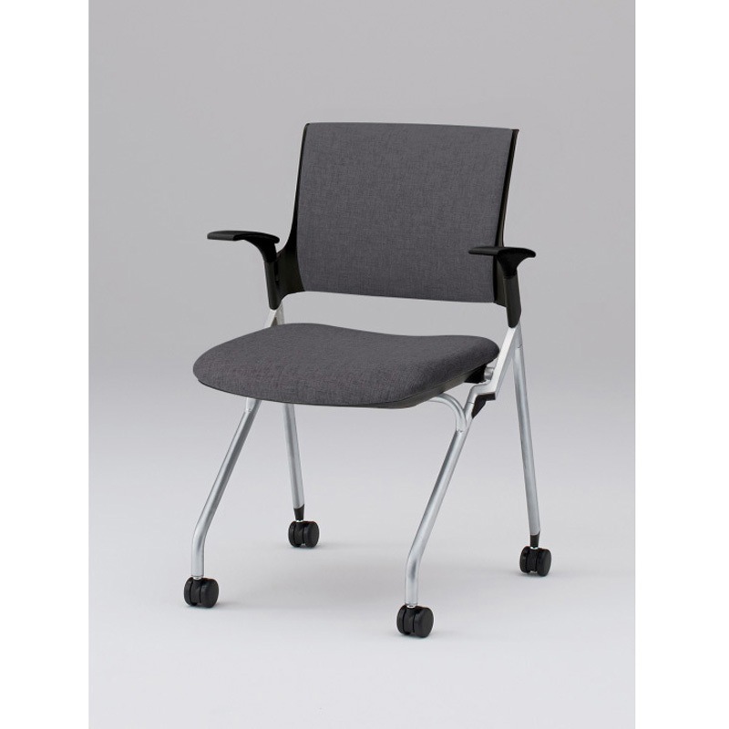 KLD229SA-Z5T1T3 モノンチェア ネスティングタイプ クロスバック 肘付 張地SA<配送時組立サービス付> イトーキ メモ台PEブロー成型(W9色のみ) 質量7.6kg 高さ820mm幅580mm奥行555mm  KLD229SA-Z5T1T3 38,337円