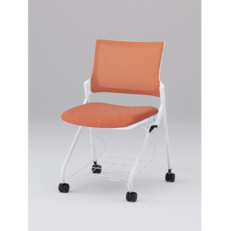 KLD237JERW9W9D4 モノンチェア ネスティングタイプ メッシュバック 肘なし 棚付 張地JE<配送時組立サービス付> 1台 イトーキ 【通販モノタロウ】