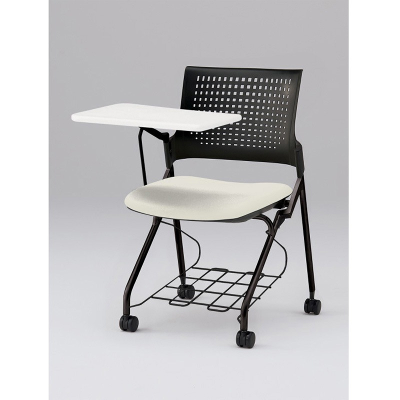 KLD218DLRT1T1C8 モノンチェア ネスティングタイプ 樹脂メッシュバック メモ台付 棚付 張地DL<配送時組立サービス付> 1台 イトーキ 【通販モノタロウ】