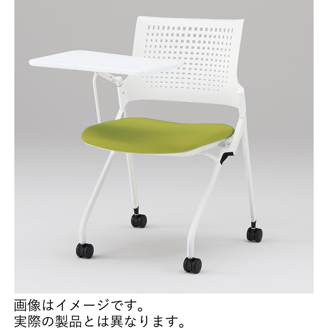 KLD218PVRZ5T1T1 モノンチェア ネスティングタイプ 樹脂メッシュバック メモ台付 棚付 張地PV<配送時組立サービス付> 1台 イトーキ 【通販モノタロウ】