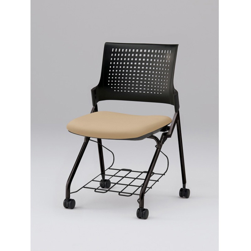 KLD217DLRT1T1K6 モノンチェア ネスティングタイプ 樹脂メッシュバック 肘なし 棚付 張地DL<配送時組立サービス付> 1台 イトーキ 【通販モノタロウ】