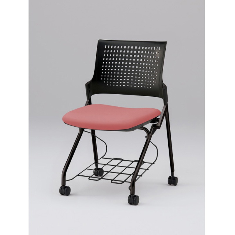 KLD217DLRT1T1M6 モノンチェア ネスティングタイプ 樹脂メッシュバック 肘なし 棚付 張地DL<配送時組立サービス付> 1台 イトーキ 【通販モノタロウ】