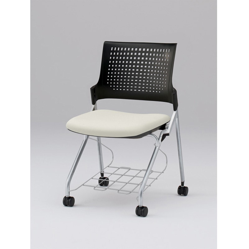 KLD217DLRZ5T1C8 モノンチェア ネスティングタイプ 樹脂メッシュバック 肘なし 棚付 張地DL<配送時組立サービス付> 1台 イトーキ 【通販モノタロウ】