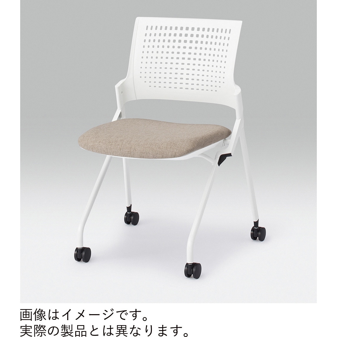 KLD217SART1T1T1 モノンチェア ネスティングタイプ 樹脂メッシュバック 肘なし 棚付 張地SA<配送時組立サービス付> 1台 イトーキ 【通販モノタロウ】