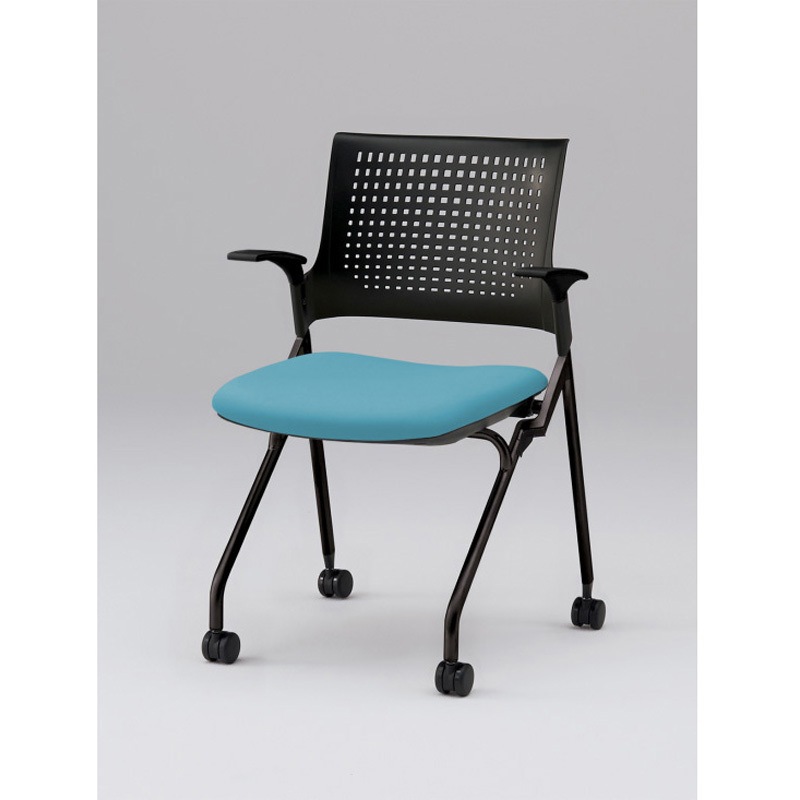 KLD219DL-T1T1S4 モノンチェア ネスティングタイプ 樹脂メッシュバック 肘付 張地DL<配送時組立サービス付> 1台 イトーキ 【通販モノタロウ】