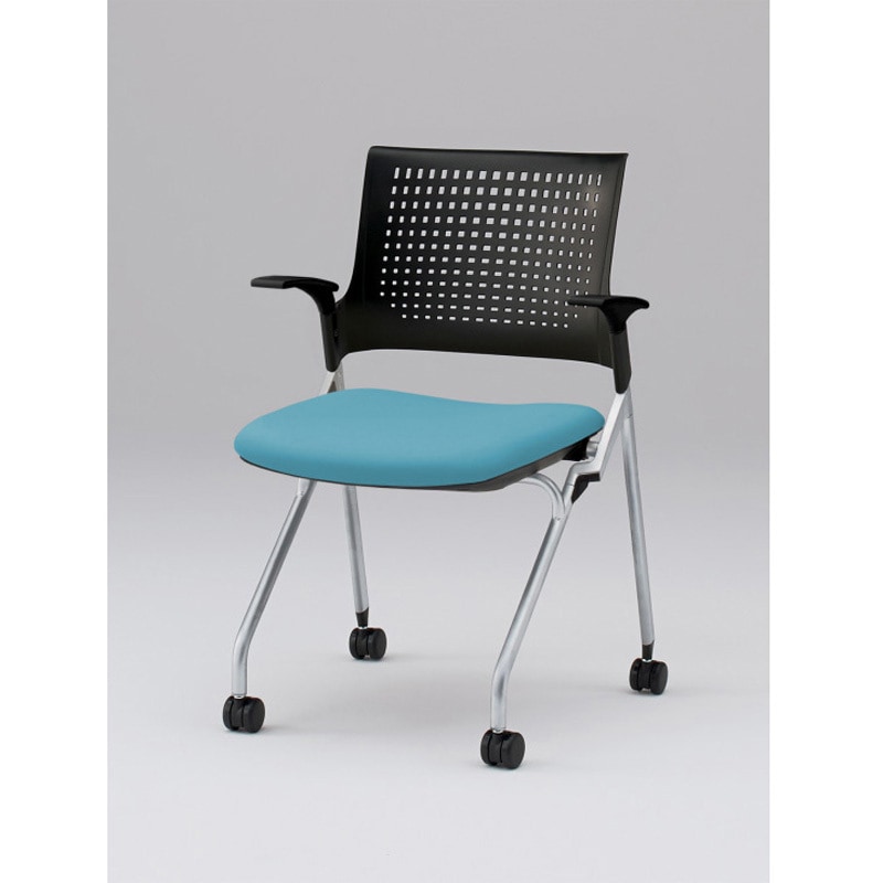 KLD219DL-Z5T1S4 モノンチェア ネスティングタイプ 樹脂メッシュバック 肘付 張地DL<配送時組立サービス付> 1台 イトーキ 【通販モノタロウ】