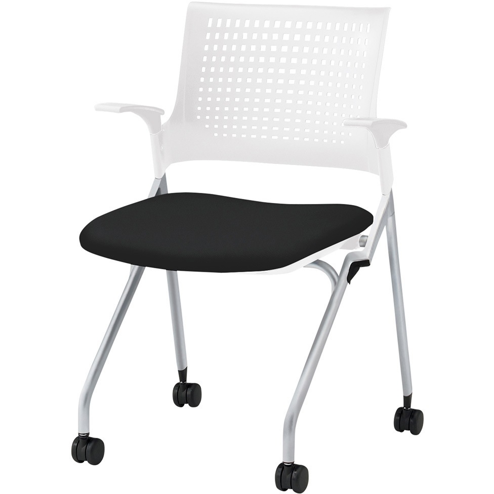 KLD219PV-Z5W9T1 モノンチェア ネスティングタイプ 樹脂メッシュバック 肘付 張地PV<配送時組立サービス付> 1台 イトーキ 【通販モノタロウ】