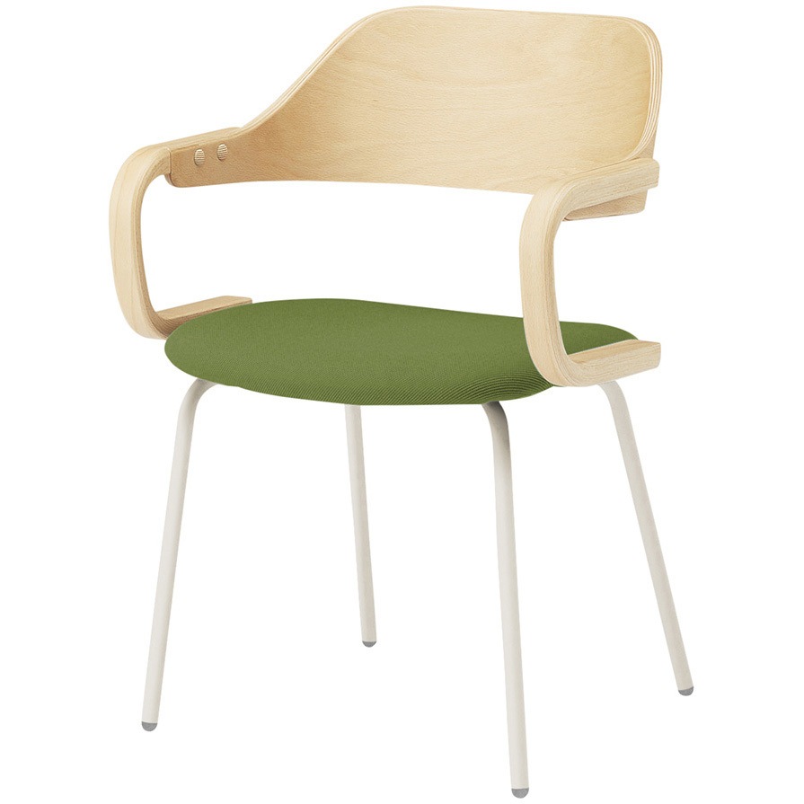 KLD-815C-H9NQ3 ユルクチェア 肘つき 4本脚 C張地<配送時組立サービス付> イトーキ 高さ765mm幅560mm奥行490mm  KLD-815C-H9NQ3